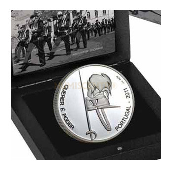 Moeda 2,5€ Centenário dos pupilos do Exército 2011 Prata Proof