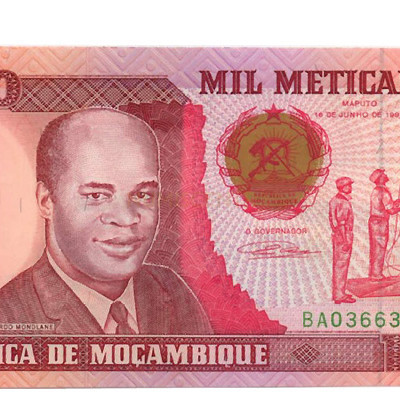 1000 Meticais - Moçambique 1991 NOVA