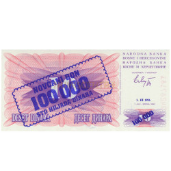100000 Dinara - Bosnia Herzegovina 1993 Nova