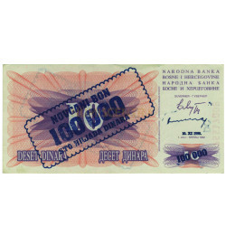 100000 Dinara - Bosnia Herzegovina 1993 Nova