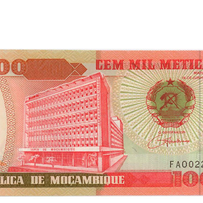 100000 Meticais - Moçambique 1993 NOVA