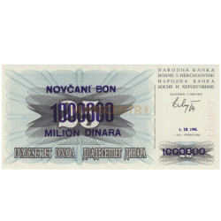 1000000 Dinara - Bosnia Herzegovina 1993 Nova