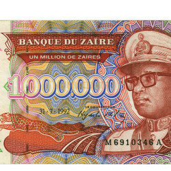 1000000 Zaires - Zaire 1992