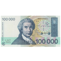 100000 Dinara - Croacia 1993 Nova