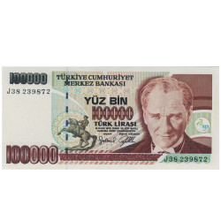 100000 Liras - Turquia 1970-97