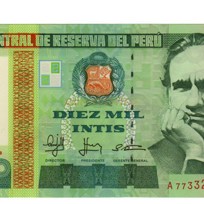 10000 Intis - Peru 1988 Bela