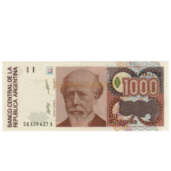 1000 Australes - Argentina 1989