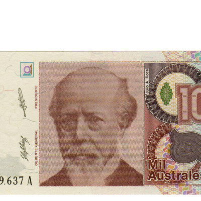 1000 Australes - Argentina 1989
