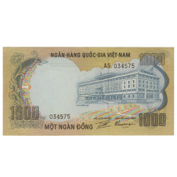 1000 Dong - vietnam Sul 1972