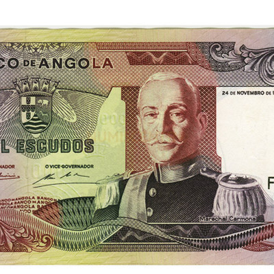 1000 Escudos - Angola 1972 MBC+