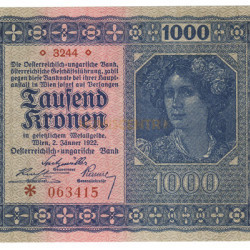1000 Kronen - Austria 1922