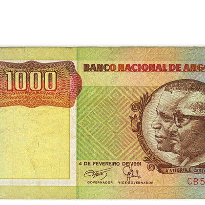 1000 Kuanzas - Angola 1991 MBC+