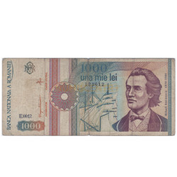 1000 Lei - Romenia 1991