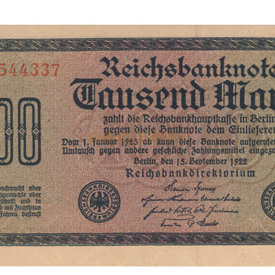 1000 Mark - Alemanha 1922