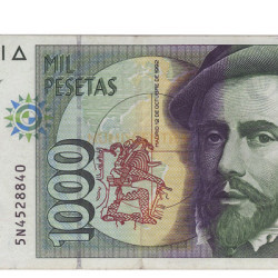 1000 Pesetas Espanha 1992 MBC++