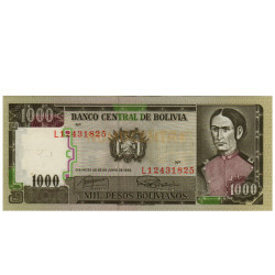 1000 Pesos - Bolivia 1982