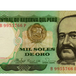 1000 Soles Oro - Peru 1981