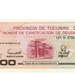 100 Australes - Argentina 1991