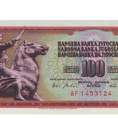 100 Dinara - Jugoslavia 1965
