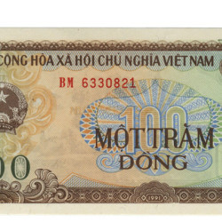 100 Dong - vietnam do Norte 1991