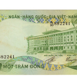 100 Dong - vietnam Sul 1970