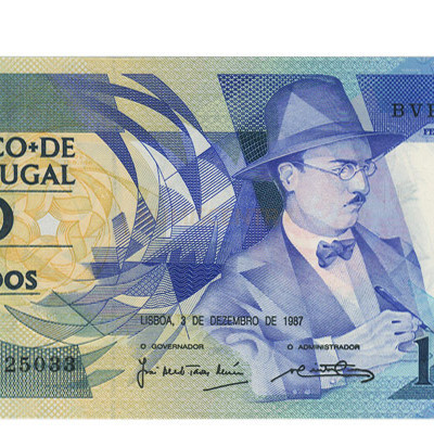 100 Escudos - Portugal 12-2-1987 Bela