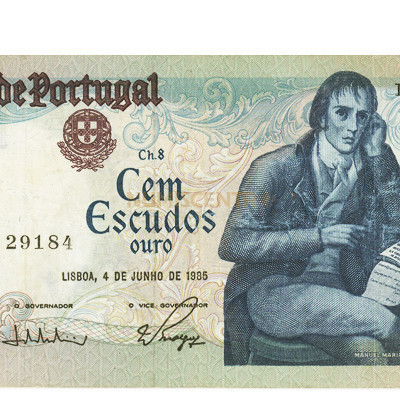 100 Escudos - Portugal 4-6-1985 Bela