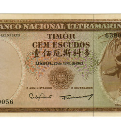 100 Escudos - Timor 1963