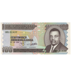 100 Francos - Burundi 2001