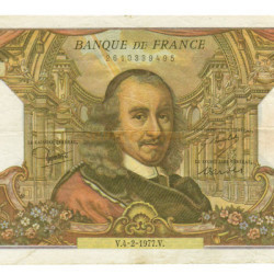 100 Francs - França 1977 MBC