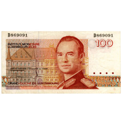 100 Francos - Luxemburgo 1986