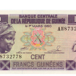 100 Francs - Republica da Guine 1985 Nova