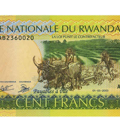 100 Francs - Ruanda 2003