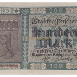 100 Mark - Alemanha 1922