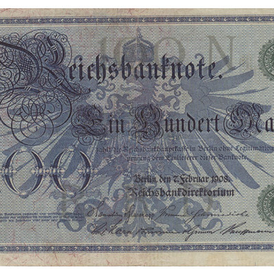 100 Mark - Alemanha 1908