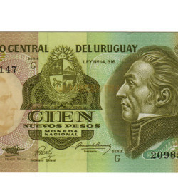 100 Pesos - Uruguai 1987