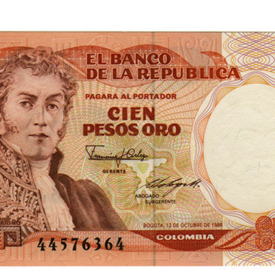 100 Pesos - Colombia 1986