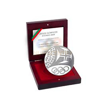 Moeda 10€ Jogos Olímpicos de Atenas 2004 Prata Proof