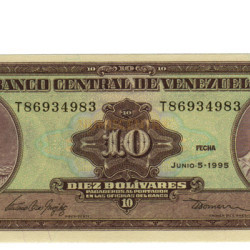 10 Bolivares - Venezuela 1995