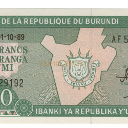 20 Francos - Burundi 1991