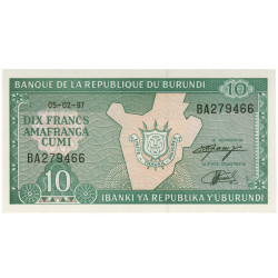 10 Francos - Burundi 1997
