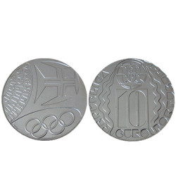 Moeda 10€ Jogos Olímpicos de Atenas 2004 Prata