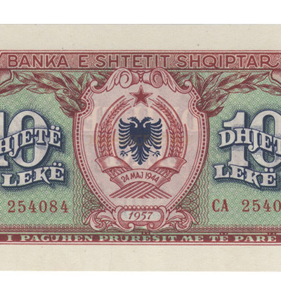 10 Leke - Albania 1957 Nova