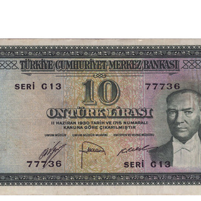 10 Liras - Turquia 1930