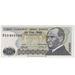10 Liras Turquia 1970