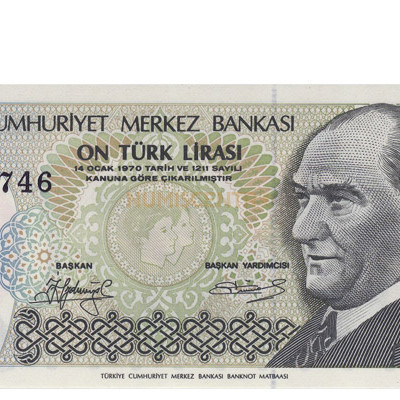 10 Liras Turquia 1970