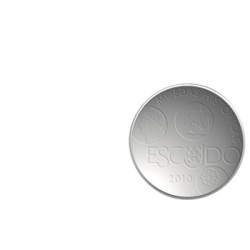 Moeda 10€ O Escudo 2010 Prata Normal