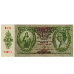 10 Pengo - Hungria 1936