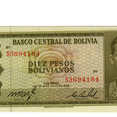 10 Pesos - Bolivia 1962