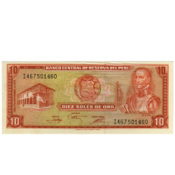 10 Soles Oro - Peru 1976
